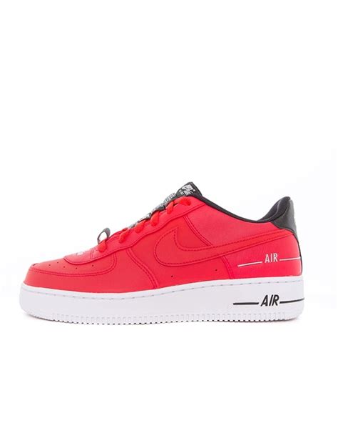 nike air force gestreift rot